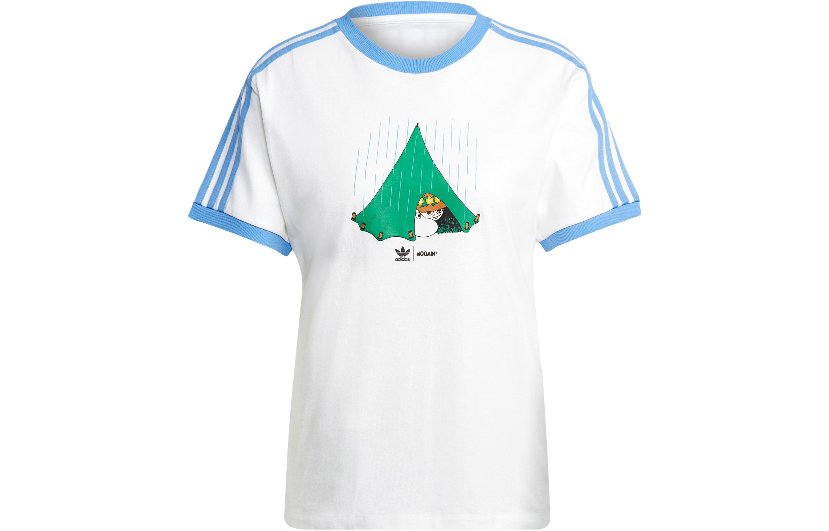 Adidas Originals x Moomin Drop Shoulder Sleeve T Shirt Women s White IB9938