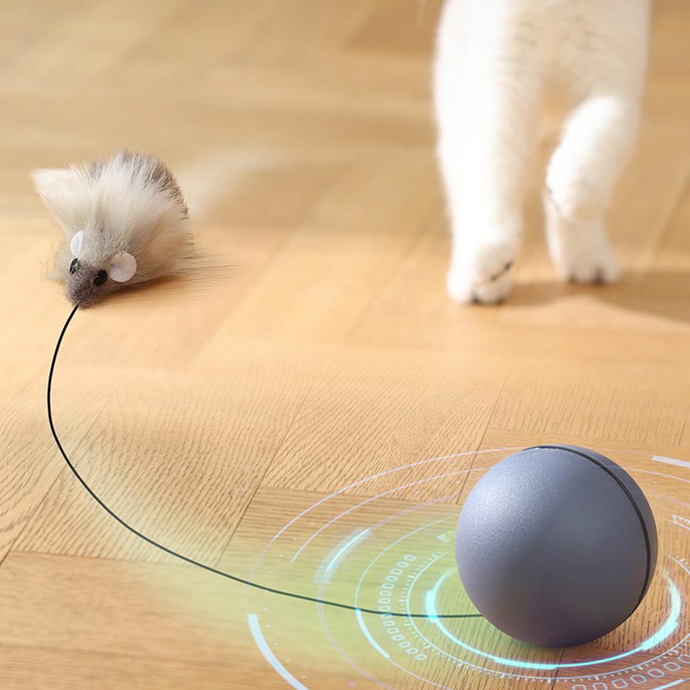 Interactive Cat Toys Automatic Rolling Cat Toy Power Ball Mice Cat Toy