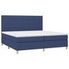 VidaXL Bed Slatted Base with Mattress and LED, Upholstered Bed with Headboard, Double Bed, Adult Bedroom Bed, 3135627
