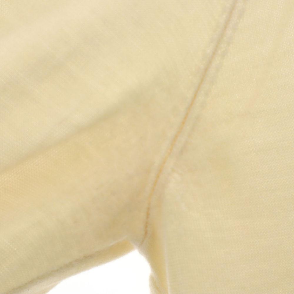 HERMES Italian cashmere Long sleeve Belly wrap ribbed V-neck sweater 38 Women Used