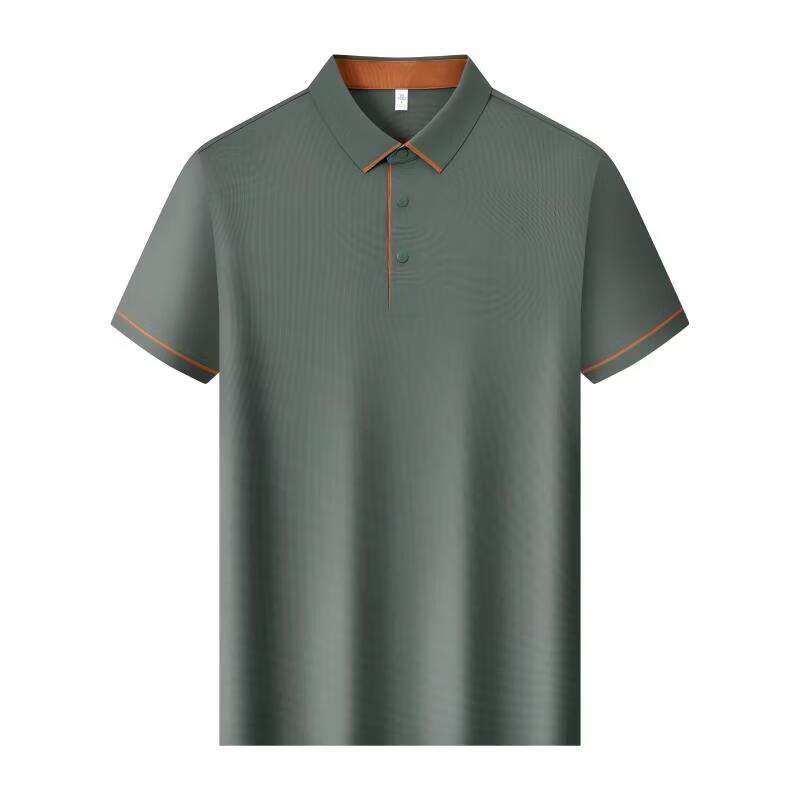 Men s Fine Waffle Knit Anti-UV Cooling Seamless Polo T-Shirt 86511M 5XL