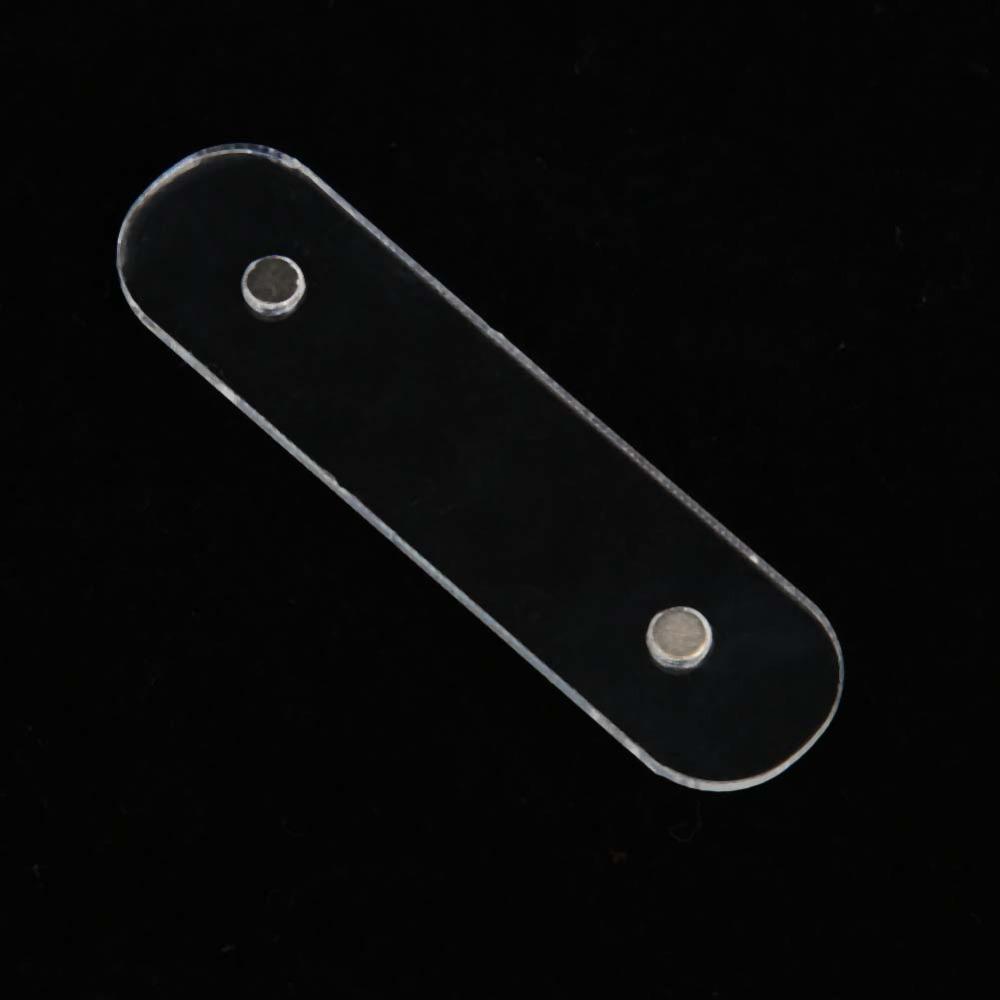 10PCS Magnetic Magnetic Nail Holder Clear Design Acrylic Strip Display  Manicure Practice