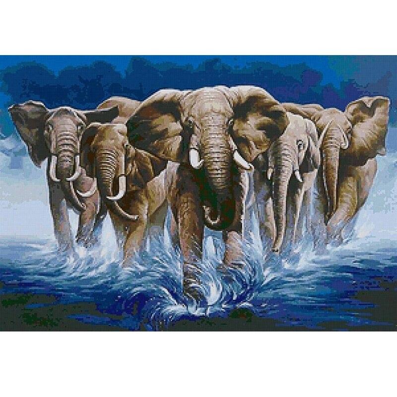 Animal Dolphins with Fish 5D Diy Diamond Painting Full Round Drill Mosaic Diamond Embroidery Rhinestones Home Decoration