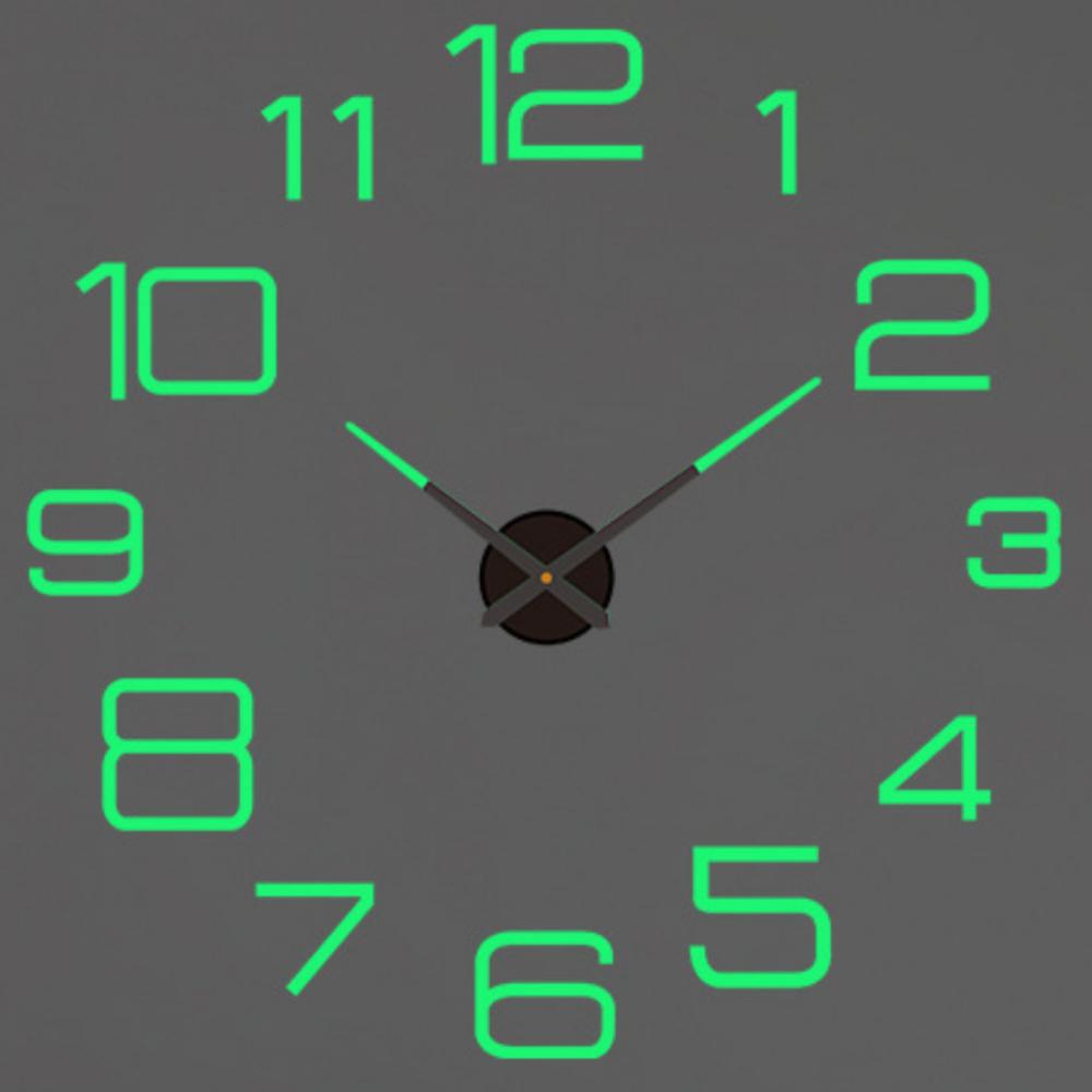Modern Design Large Wall Clock 3D DIY Quartz Clocks Watches Acrylic Mirror Stickers Living Room Home Decor Horloge