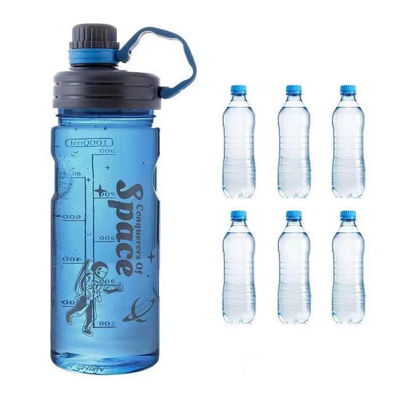 Portable Travel Large Capacity Sports Water Bottle Bpa Free Leak-Proof Shaker Bottle Plastic Drinkware Tour Gym Adult Universal