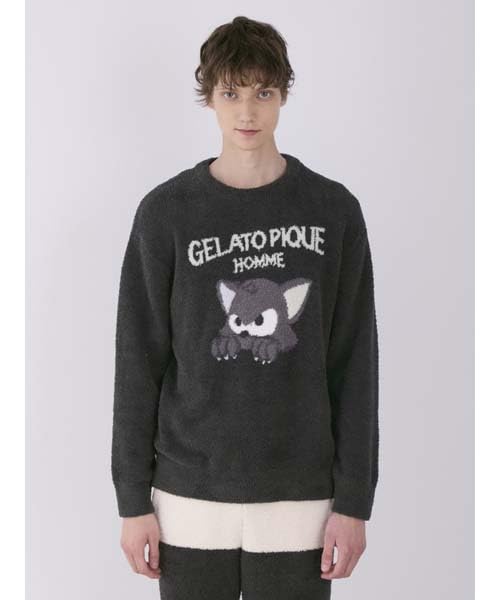 gelato pique HOMME Baby Moco Cat JQD Pullover PMNT244930 DGRY L Men's