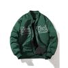 Men's Windproof Printed Baseball Collar Jacket - Casual Outdoor Workwear for Spring & Autumn