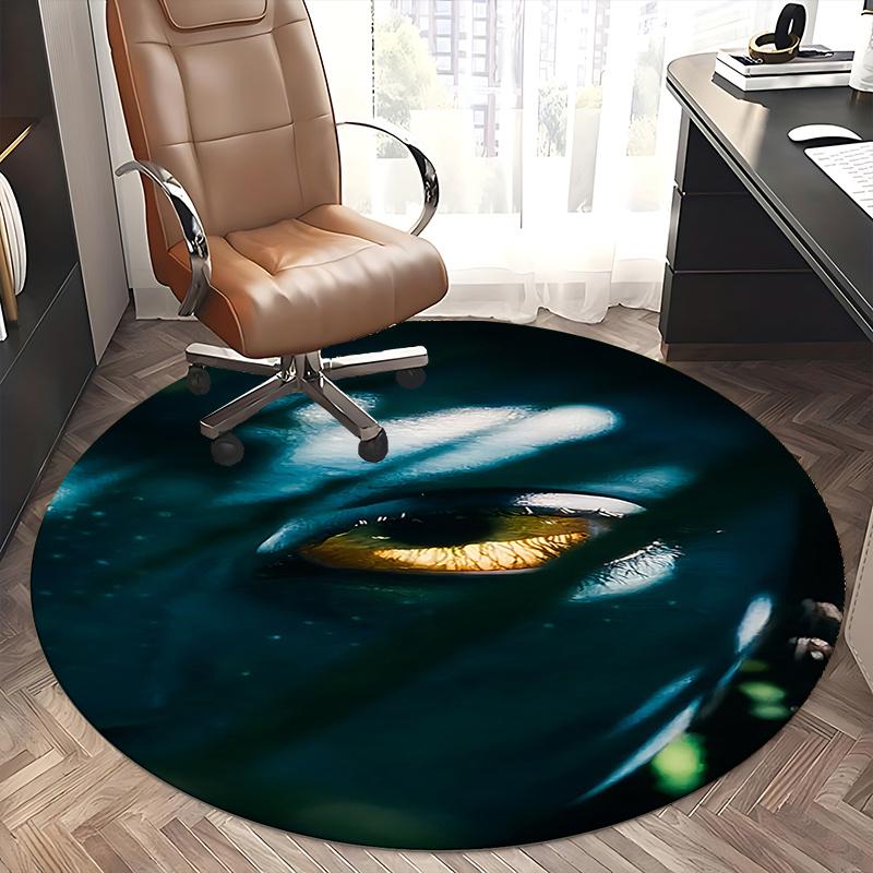 Avatar-Inspired Chair Mat - Round Carpet for Home Decor, Office Use, and Gifts - Perfect for Living Room, Bedroom, and Various Rooms0230b