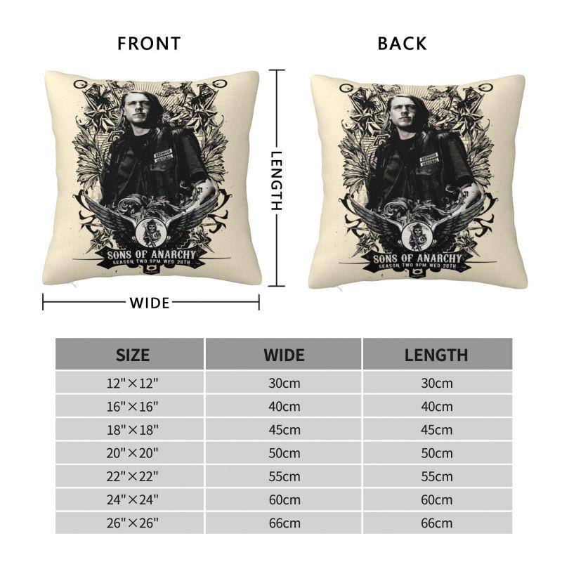 Individuelle Disney Sons Of Anarchy Kissenbezüge Die TV-Serie Samt Niedliche Zierkissenhülle für Auto Sofa