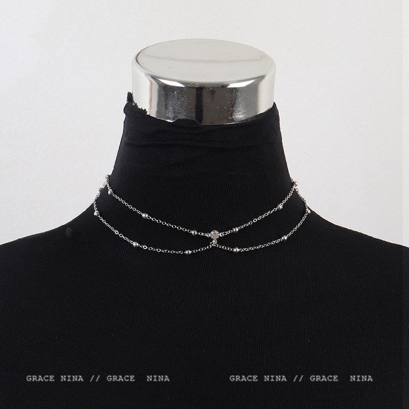 Fashion Style Sexy Chest Necklace Body Chain Elegant Necklace Necklace Female Bikini Bikini Clavicle Chain Fancy Silver Necklace