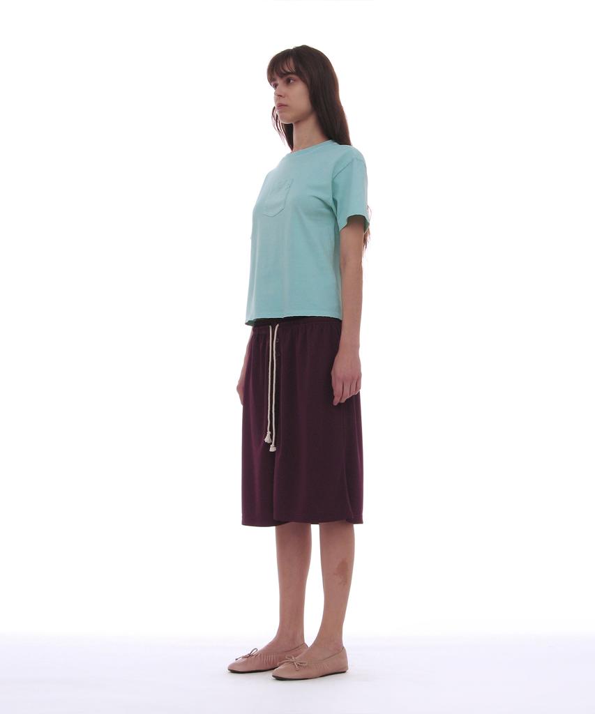 PARTIMENTO WOMEN Pwc Garment Dyed Pocket Tee_Sky