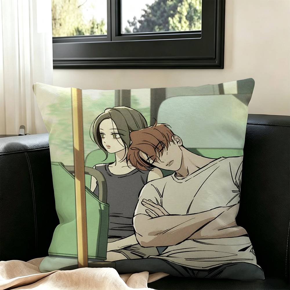 Tears on a Withered Flower Square Pillow Case Square Double-Sided Sofa Cushion Cover Bedroom Bedside Pillow