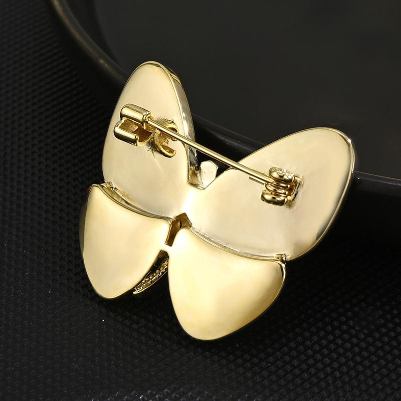 Simple, Fashionable And Luxurious, Breaking The Cocoon Into A Butterfly Brooch, Zircon High-End Natural Fritillary Brooch, Female
