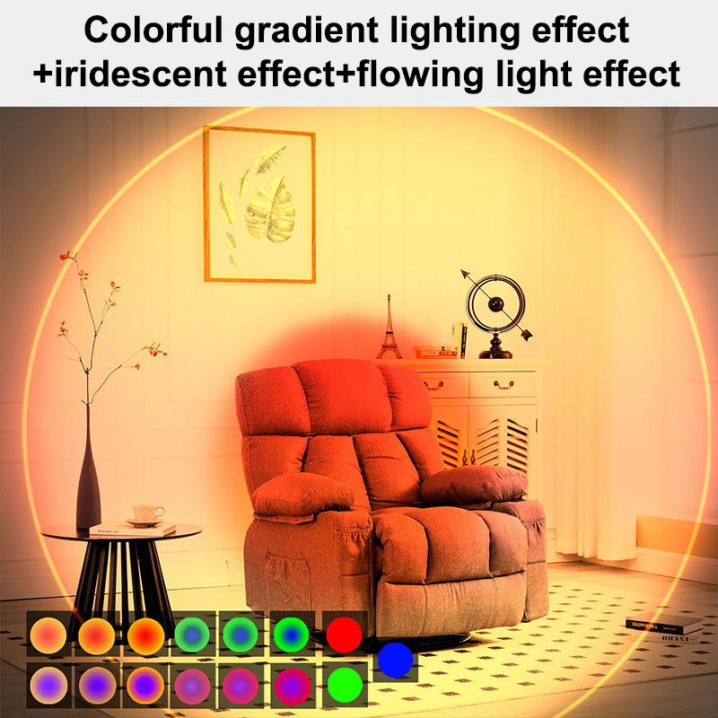 Two Tone Cat Eye Motion Sensor Wall Lamp USB Rechargeable Energy Efficient Lighting for Home Office Hotel Corridor