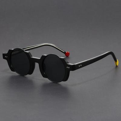 Korean Style Retro Round Sunglasses Men Brand Designer Vintage Driving Sun Glasses Fashion Retro Male Shades Women Oculos De Sol