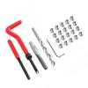 25pcs Thread Repair Insert Kit Compatible Hand Tool Set for Auto Repairing M6 X 1.0 X 8.0mm