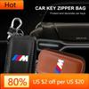 Neue Hots E60 Auto Schlüsselanhänger Hüllen Männer Schlüsselhalter Echtes Leder Auto Schlüssel Geldbörsen Tasche Für BMW M Performance M1 M2 M3 M5 M6 F20 F1
