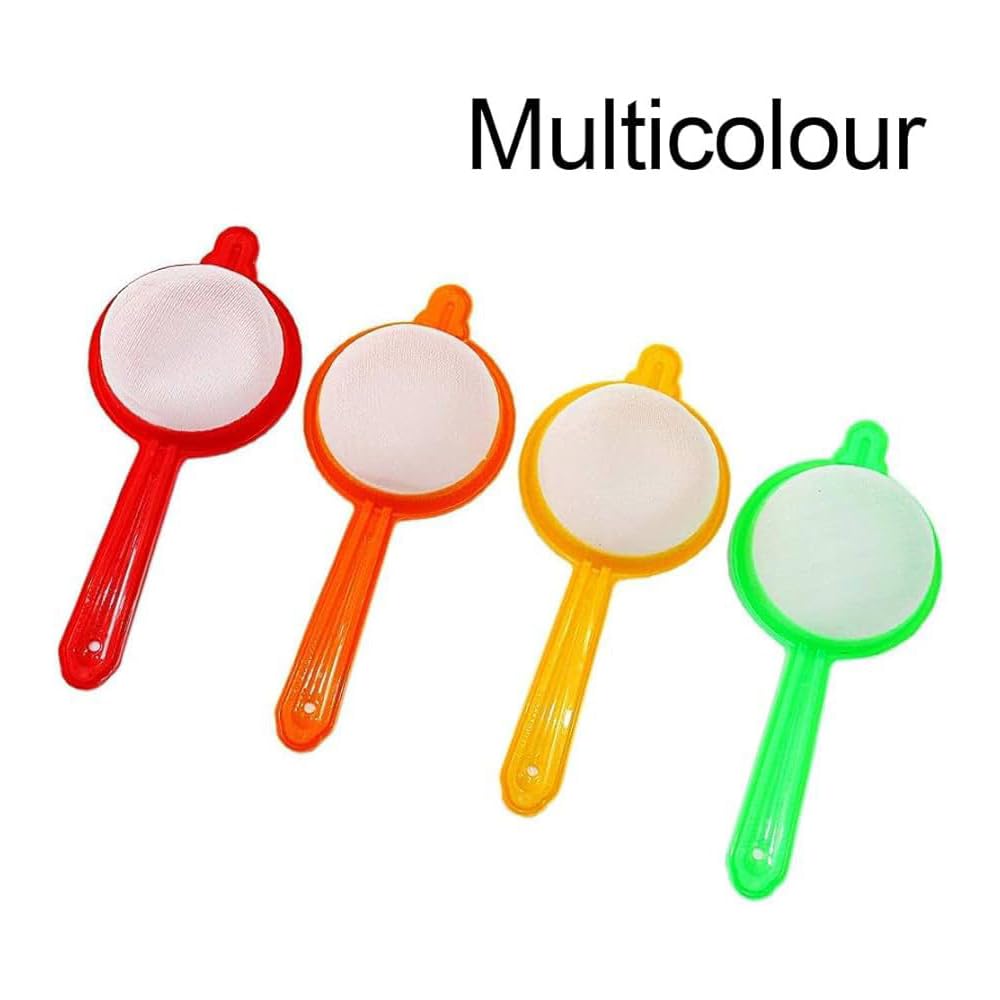 RSINC Premium Kunststoff Tee- und Kaffeesieb Langlebig & Einfach zu bedienen | Wesentliches Küchenwerkzeug | 4er-Pack | Mehrfarbig BT-64NK-L5SX