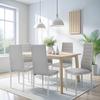 6 X VERUM Chair, Gray Eco-leather