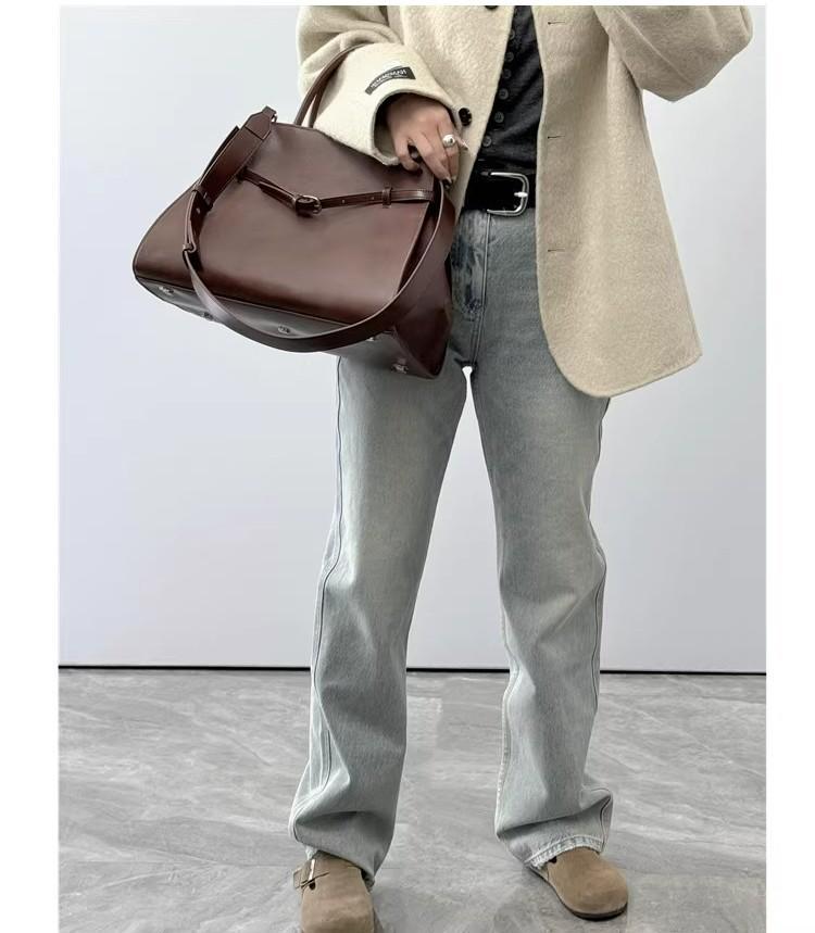 

Большая сумка-тоут для поездок Margaux15 из гладкой телячьей кожи с декоративными акцентами 39*25*22cm no logo