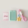 Lovely Kpops Photocard Holder with Keychain,Star Photo Card Sleeve ID Bank Credit Card Holder Protector Gifts for Womens