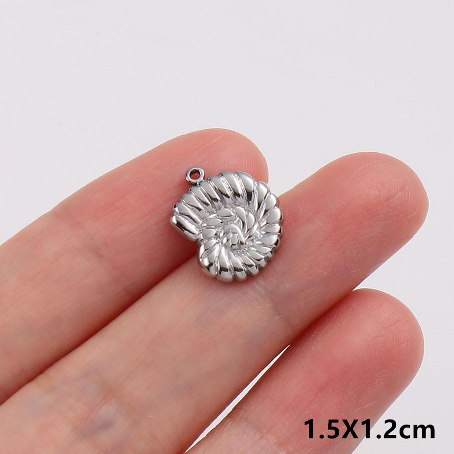 5 Stück/Los Persönlichkeit Meeres tier Anhänger Seestern Schildkröte Muschel Muschelschale Edelstahl Anhänger Für Schmuckherstellung Zubehör Zubehör