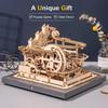 Zestaw puzzli drewnianych 3D Tor kulkowy - Mechaniczny zestaw modelarski dla dorosłych DIY Kolejka górska zabawki prezenty dla chłopców/dziewczynek