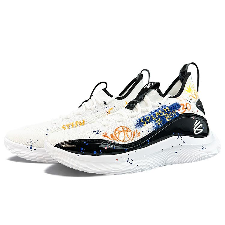 Under Armour Curry 8 Cushioning Slip Resistant Abrasion Resistant Breathable Lightweight 3024785-111(Team40-)