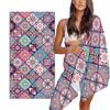 1pc Large Bohemian Mandala Beach Towel - Super Soft Microfiber Quick-Dry Bath Towel Suitable Pool, Lightweight Sandproof Blanket
