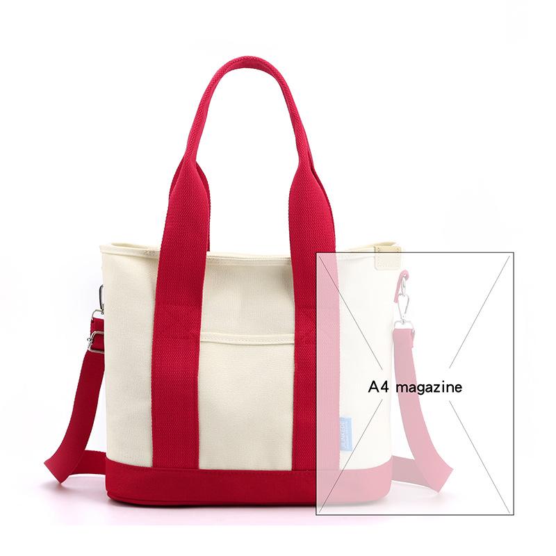 Thickened, Large-capacity Japanese-style Canvas Tote Bag, Fashionable, Versatile, Casual Crossbody Bag, Multi-functional Commuter Bag.