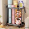 Wheeled Yoga Mat & Fitness Equipment Organizer: Large Capacity Storage Basket