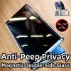 360° Magnetic Anti-Peep Privacy Case for Vivo iQOO Z9/ Z10 Turbo with Camera Lens Protector Cover Phone Bumpers