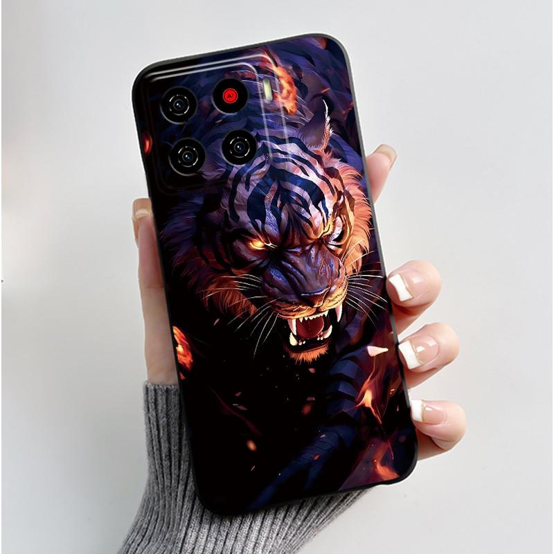 For ZTE Blade A56 Z2473 Case Cute Love Rabbit Cartoon Black Soft Silicone Protect Cover For ZTE Blade Nubia A56 Pro Phone Casing