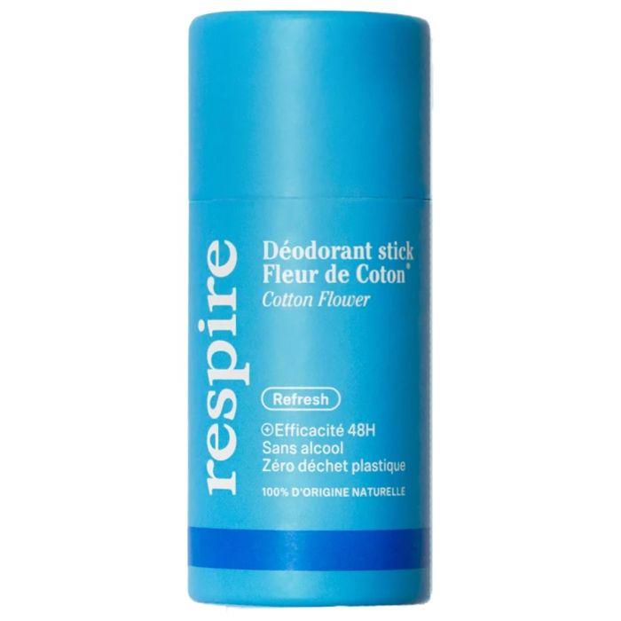Déodorant Stick - Respire - Fleur de Coton - 50 Grammes - Efficacité 48h - Certifié Bio