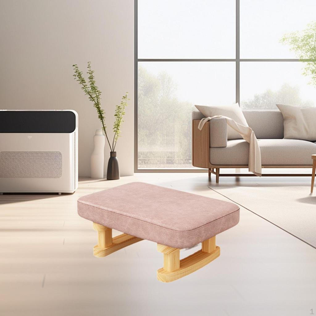 Ergonomiczny drewniany podnóżek na nogi do domowego biura