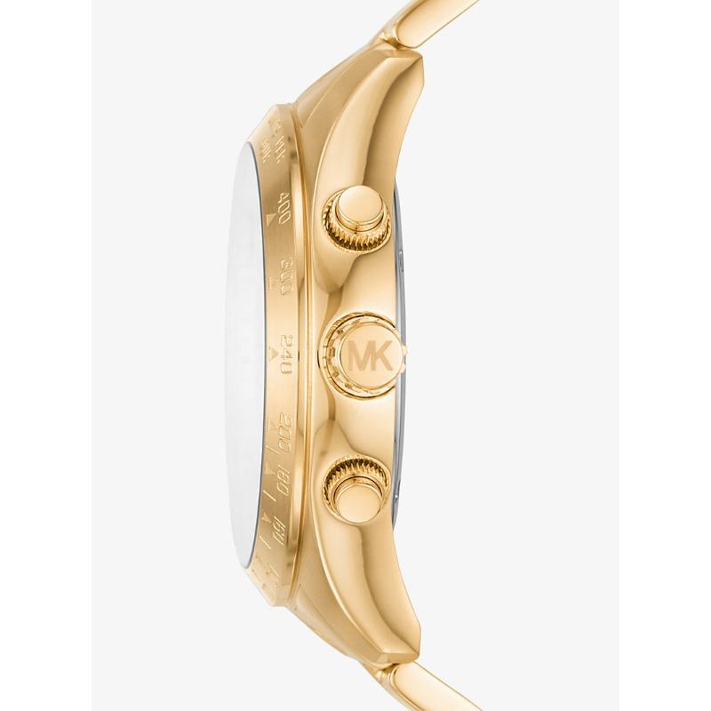 Michael Kors Oversized Runway Dive Pavé Gold-Tone Watch MK6911
