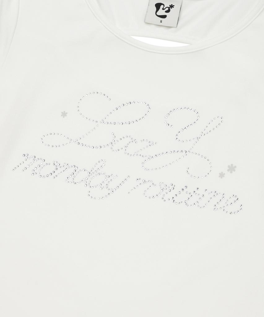 LMR Hot Fix Cutout Short Sleeve T-Shirt White