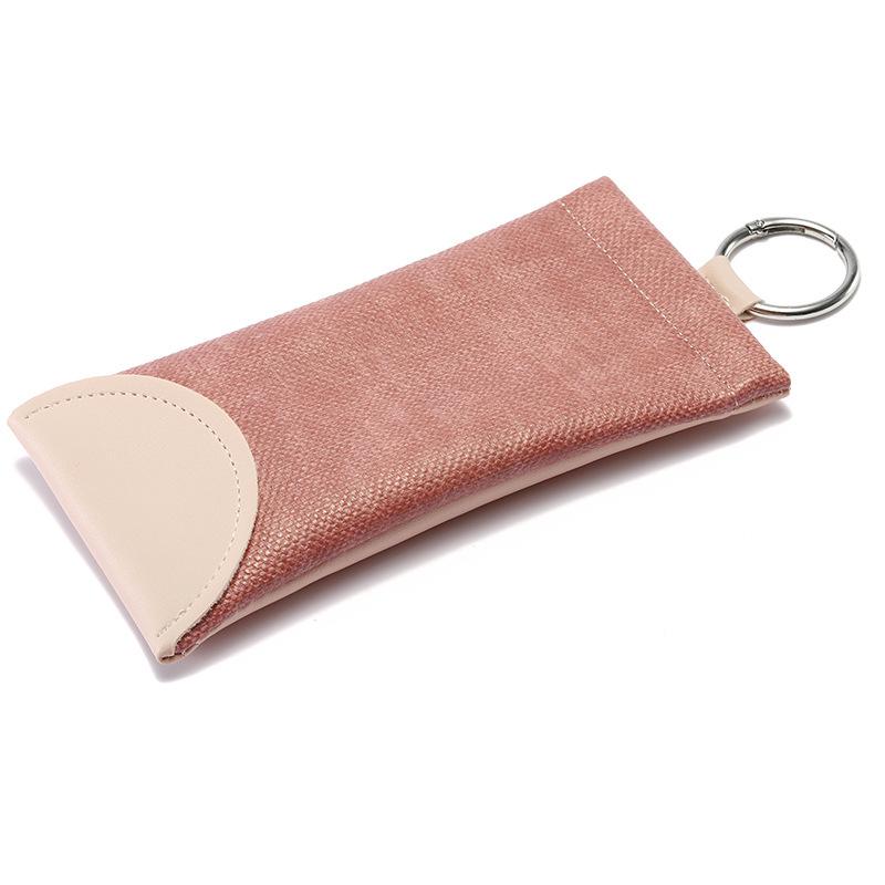 Pu Leather Glasses Pouch Protective Automatic Closure Eyewear Bag Sunglasses Bag Lightweight Eyeglass Case For Bag Sunglasses