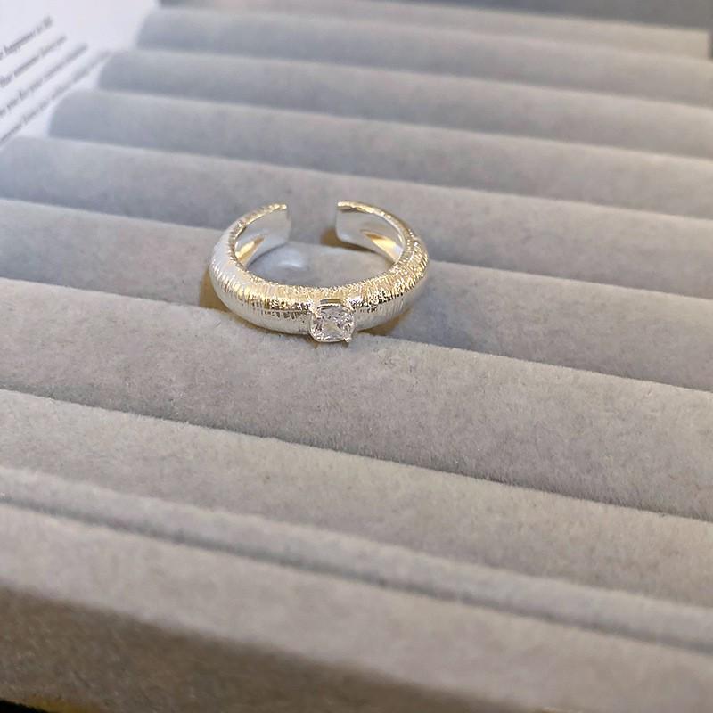 2024 Zircon Diamond Geometric Open Ring for Women - Trendy Luxury Index Finger Jewelry