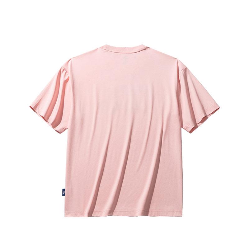 Anta Comfortable Breathable Versatile Logo Round Neck Short Sleeve T-Shirt Men Tops Light-Plum 972528119-3