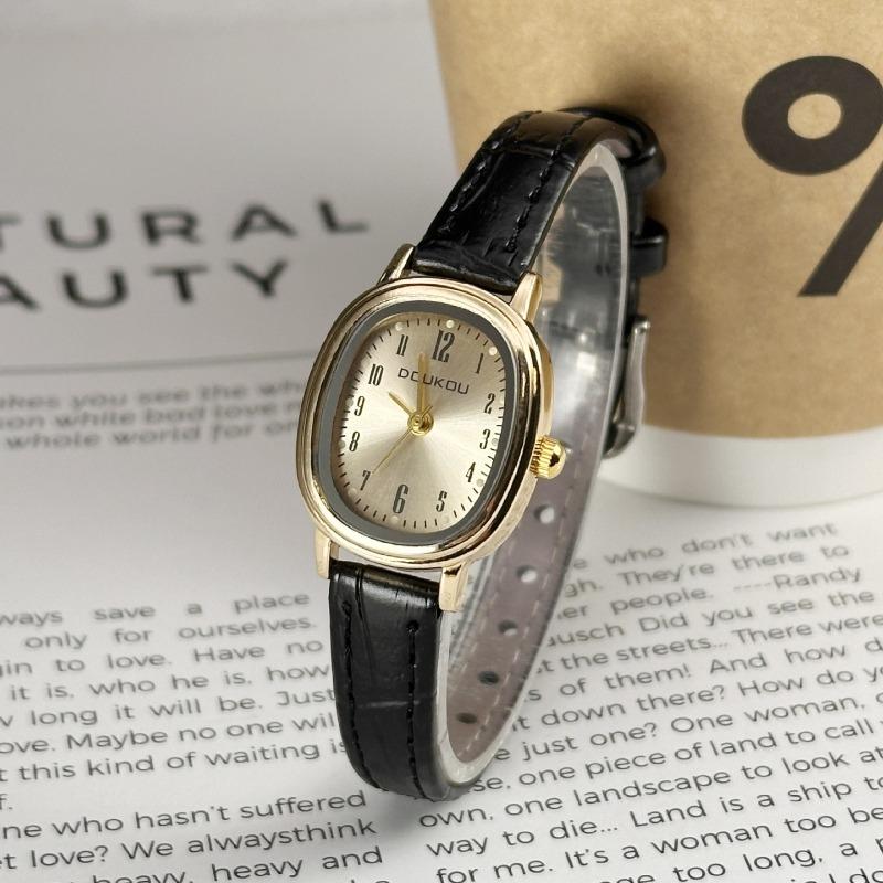Luxury Oval Dial Women Watches Fashion Ladies Gift Dress Quartz Watches Leather Strap Student Wristwatches Dropshipping Montre