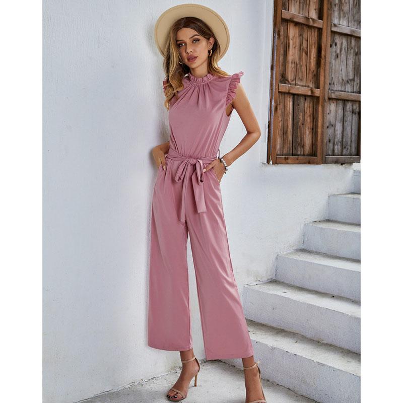 Casual Jumpsuit Top One Pieces Women Elegant Long Jumpsuits Bodysuit Female Clothing