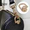 DIY Bag Accessories 4Pcs Rotatable D Rings, Purse Making Hardware, Leatherwork Craft Hardware Accessories, Metal Rings with Screws for Handbag