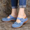 Women's Plus Size Vintage Clogs Floral Round Toe Casual Sandals