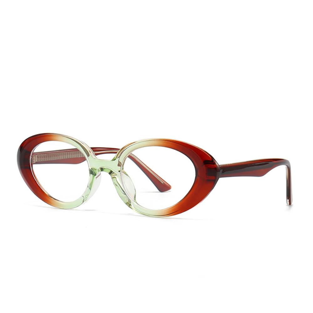 Fashion Oval Cat's Eye Frame Sunglasses Gradient Color Eyeglasses Women Luxury Designer Outdoor Fishing Travel Sun Glasses UV400