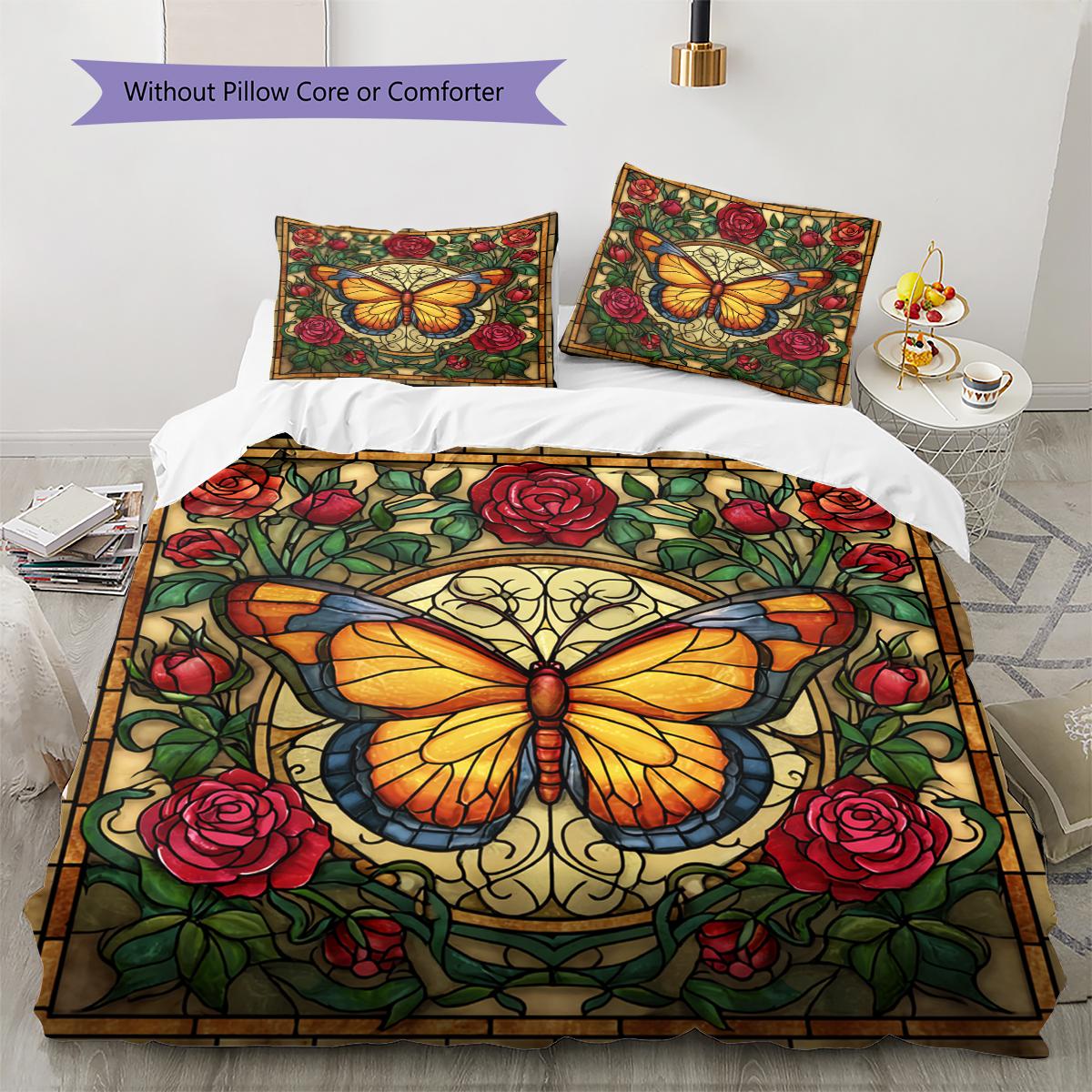 

Дитячий Плед-Ковдра Комплект Постільної Білизни Зворотний Бік Наволочка Домашній Декор Подарунок на День Народження (1 * підковдра + 2 * наволочка, без наповнювача) 135x200cm