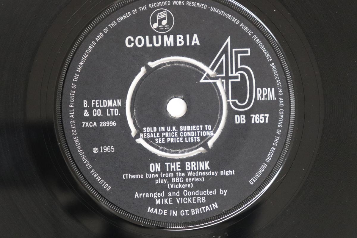 

7inch Record MIKE VICKERS - On The Brink / Puff Adder DB7657 COLUMBIA 1965 UK Jazz Used