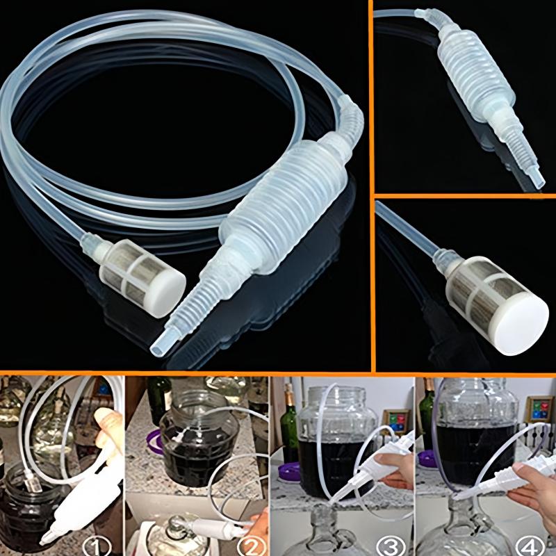 Home brewing siphon hose wine beer making tool brewing food grade materials selling Hand Hop Knead Siphon Filter