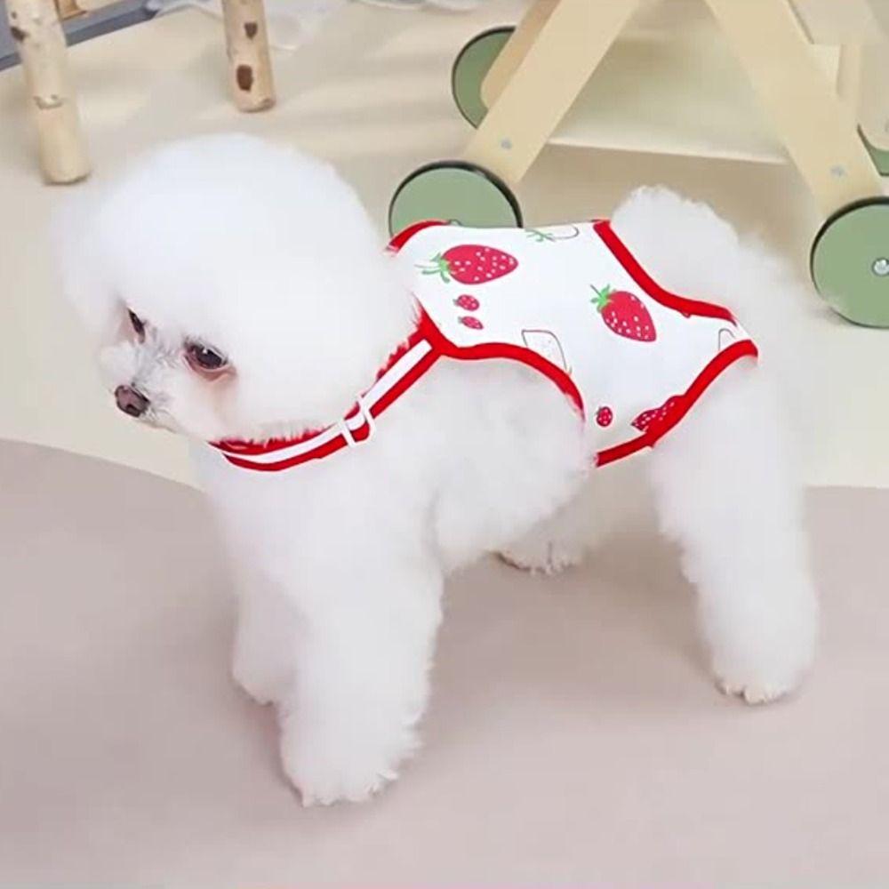 

Underwear Female Dog Diapers Washable Cat Shorts Puppy Supplies Pet Physiological Pants Spring M червоний
