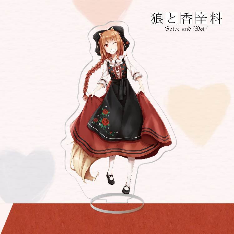 Anime akrylowy stojak figurka akcji zabawka Spice and Wolf PVC laserowy stojak na biurko model zabawki prezent